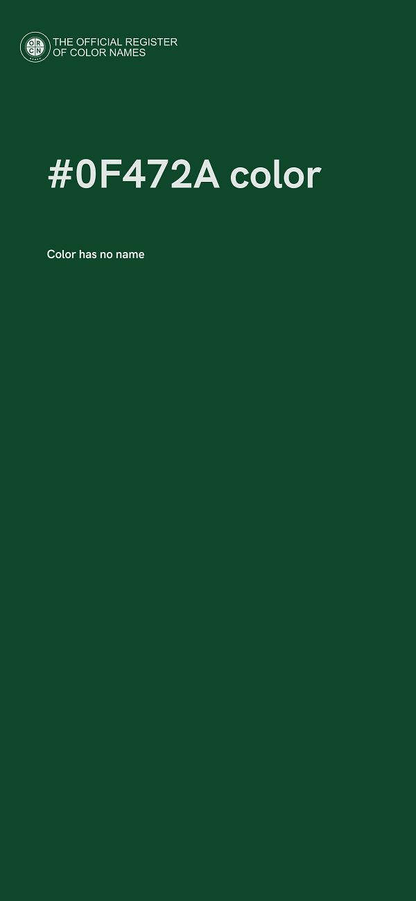 #0F472A color image