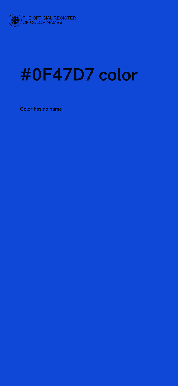 #0F47D7 color image
