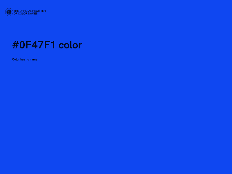 #0F47F1 color image