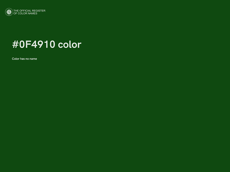 #0F4910 color image