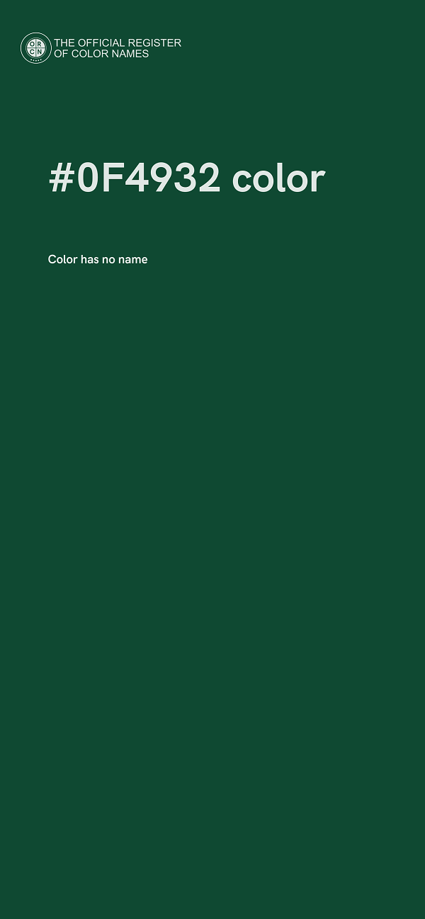#0F4932 color image