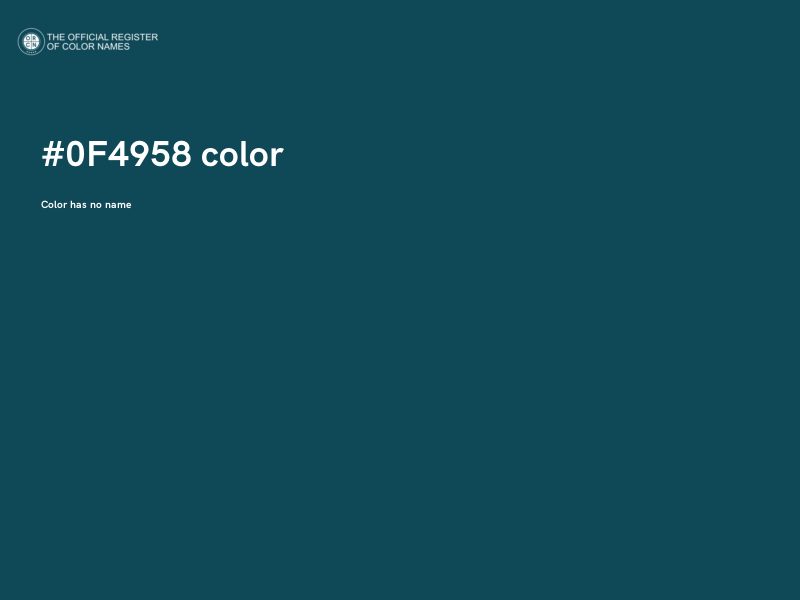 #0F4958 color image