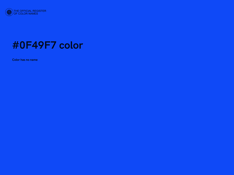 #0F49F7 color image