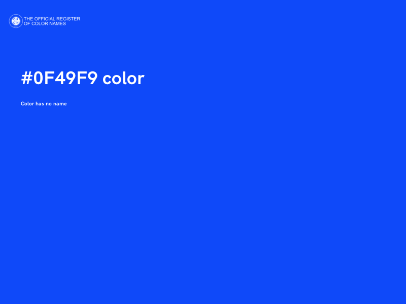 #0F49F9 color image