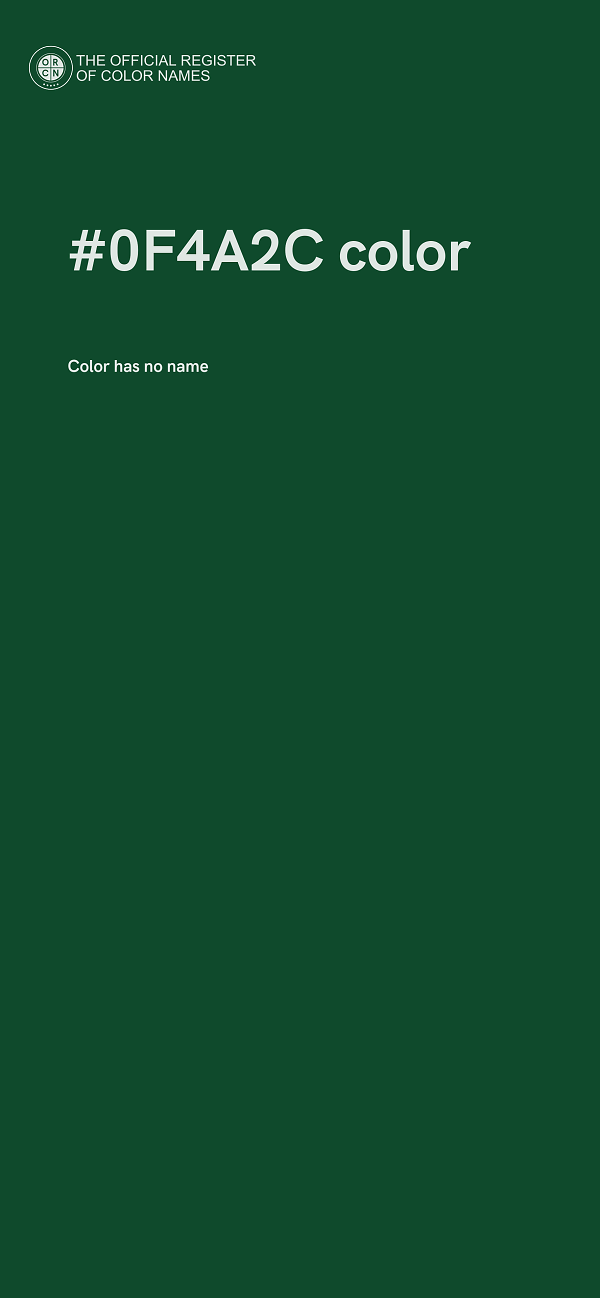 #0F4A2C color image