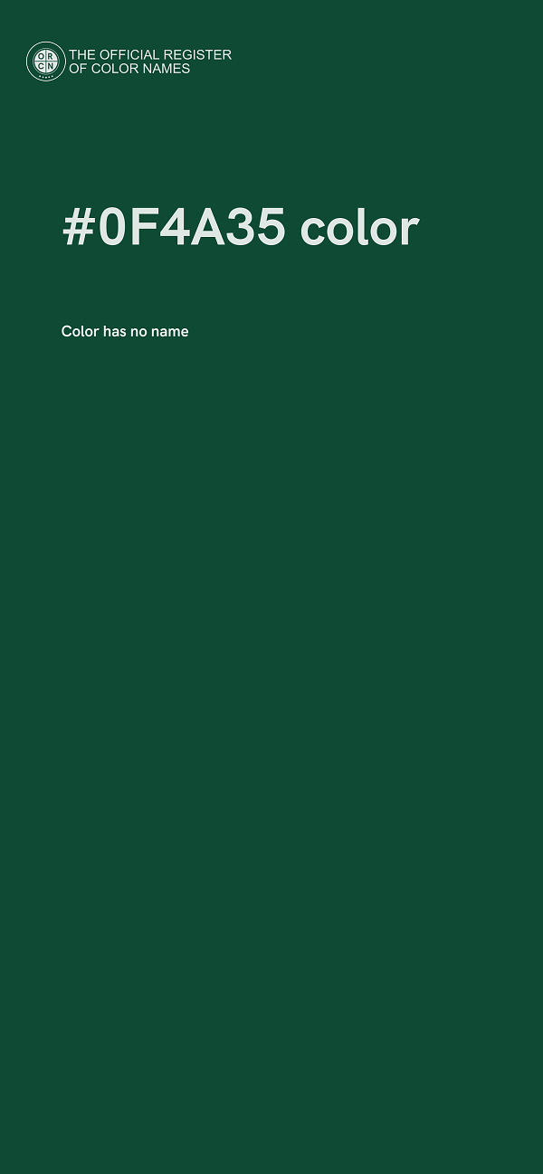 #0F4A35 color image