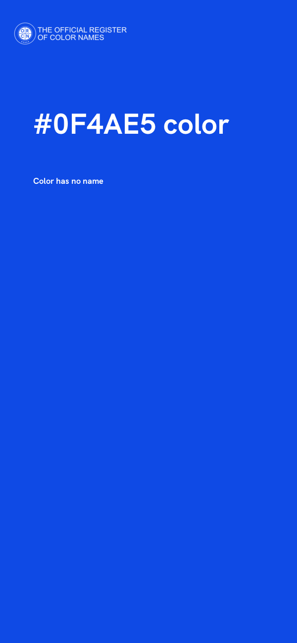 #0F4AE5 color image