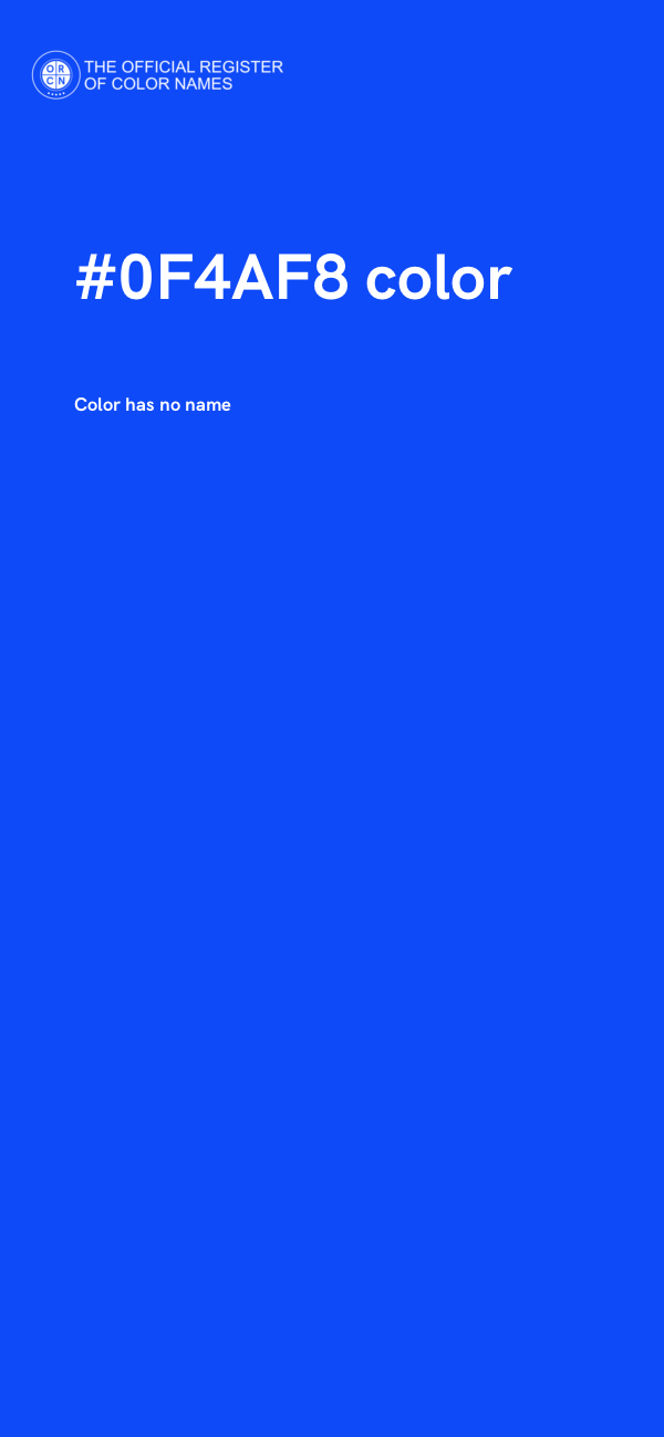 #0F4AF8 color image