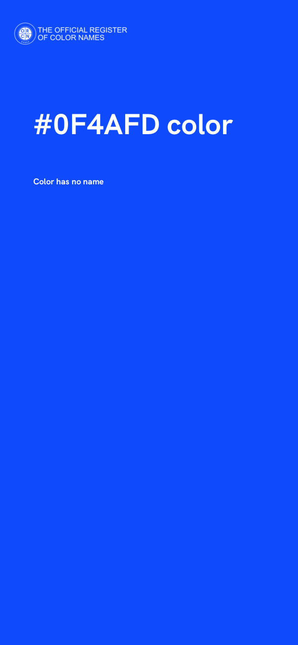 #0F4AFD color image