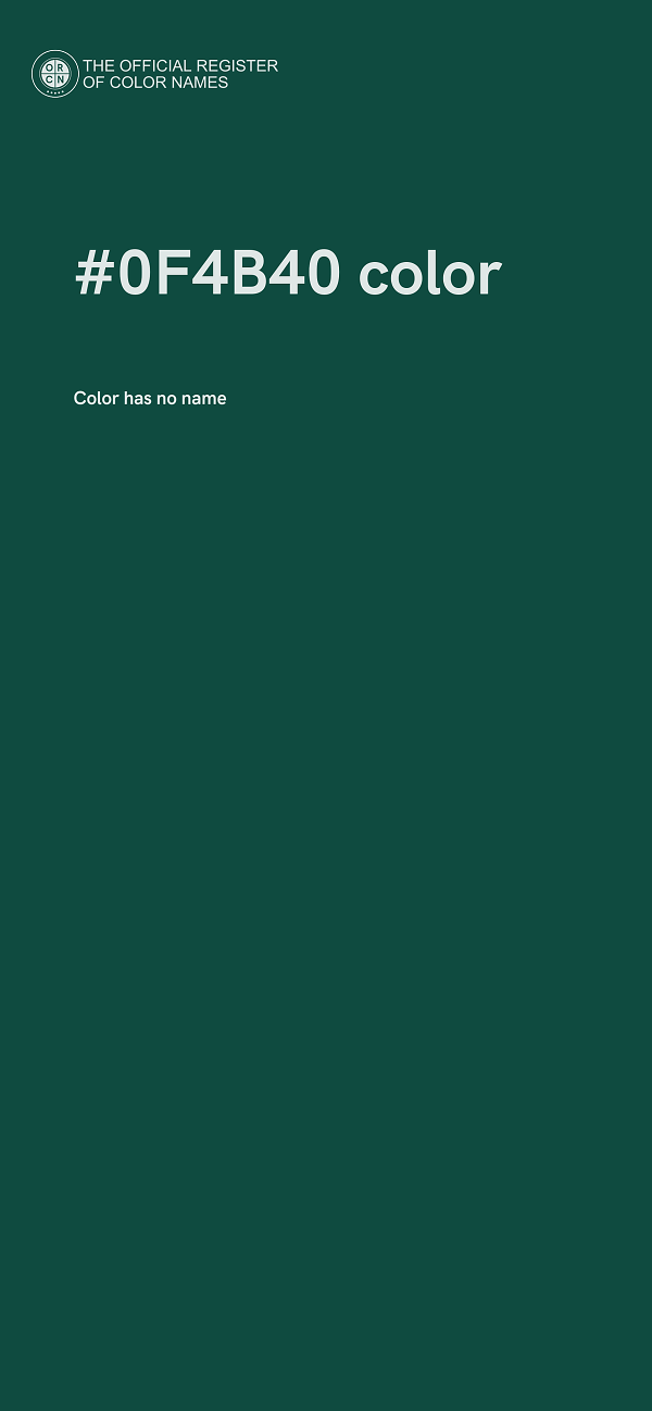 #0F4B40 color image