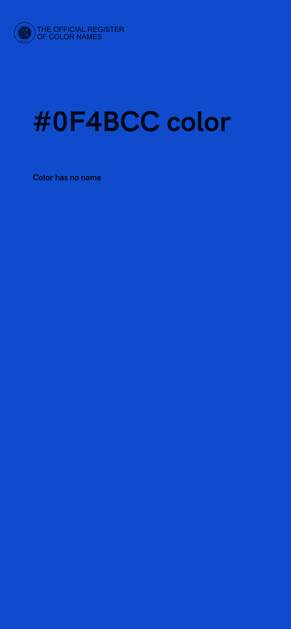 #0F4BCC color image
