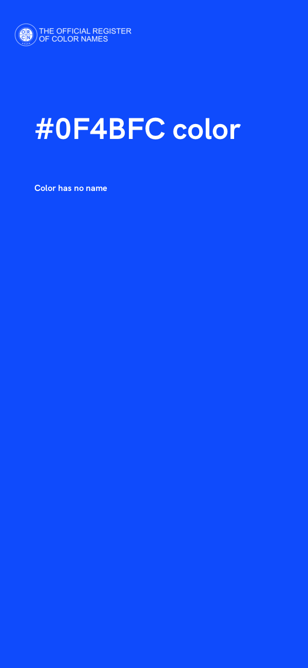 #0F4BFC color image