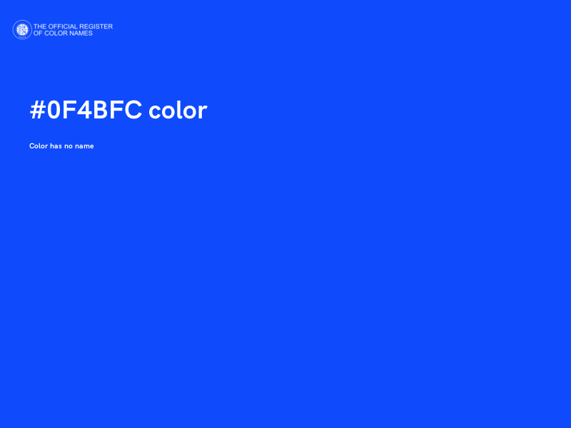 #0F4BFC color image