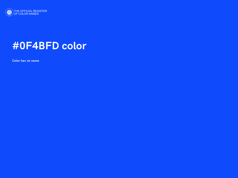 #0F4BFD color image