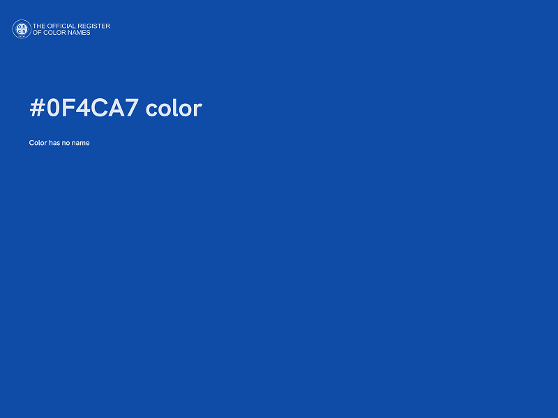 #0F4CA7 color image