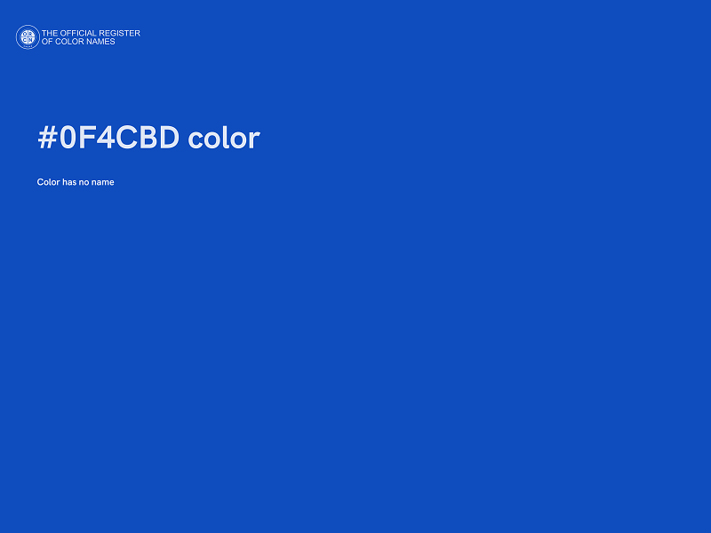 #0F4CBD color image
