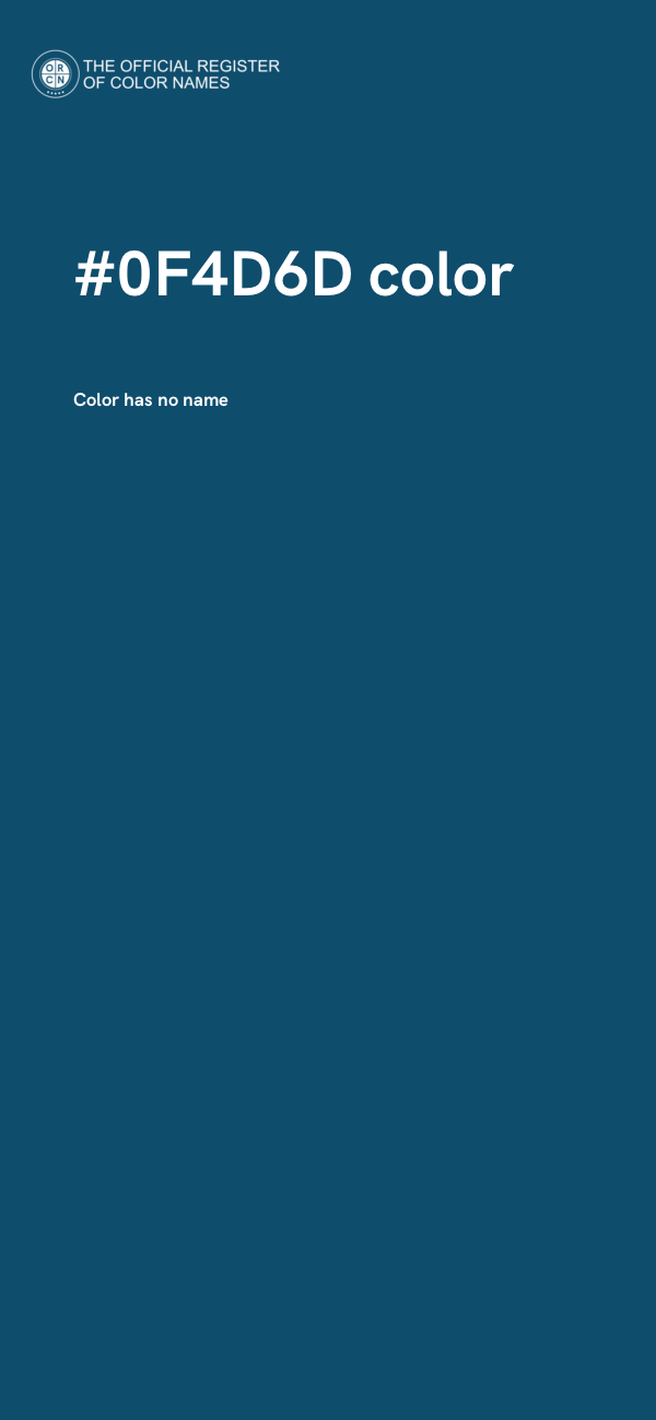 #0F4D6D color image