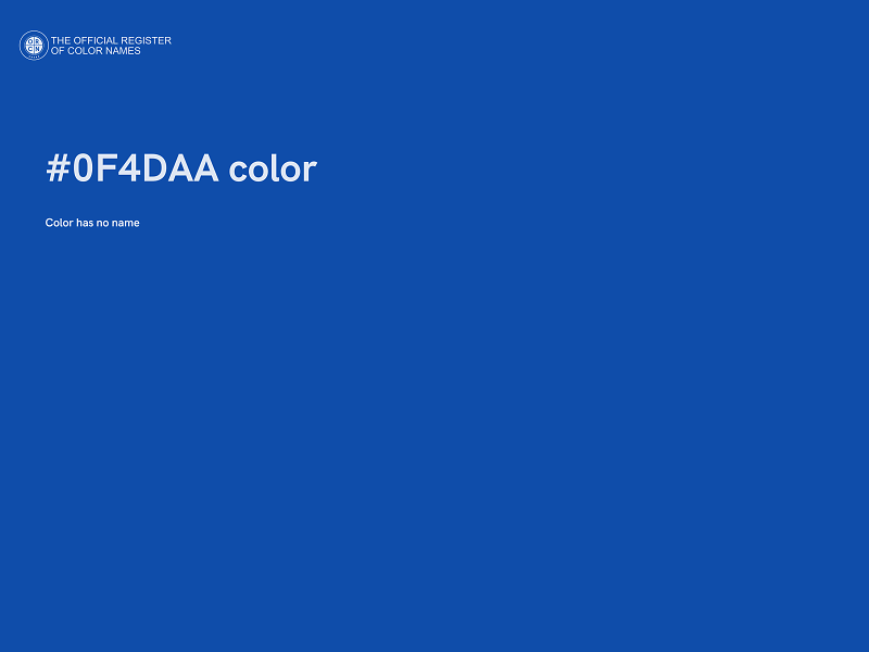 #0F4DAA color image