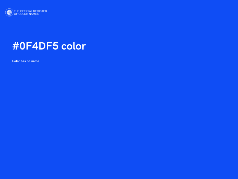 #0F4DF5 color image