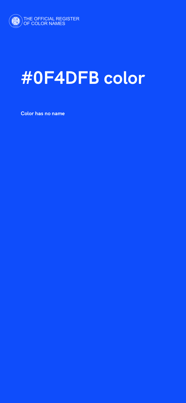 #0F4DFB color image