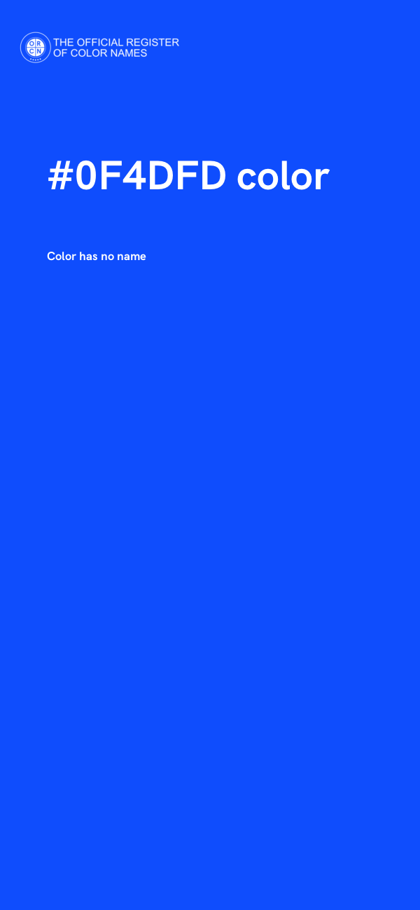 #0F4DFD color image