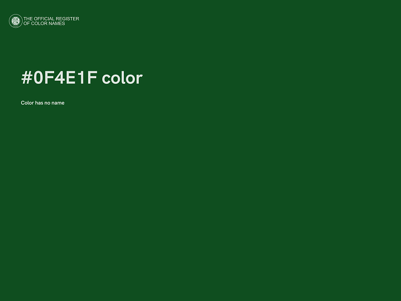 #0F4E1F color image