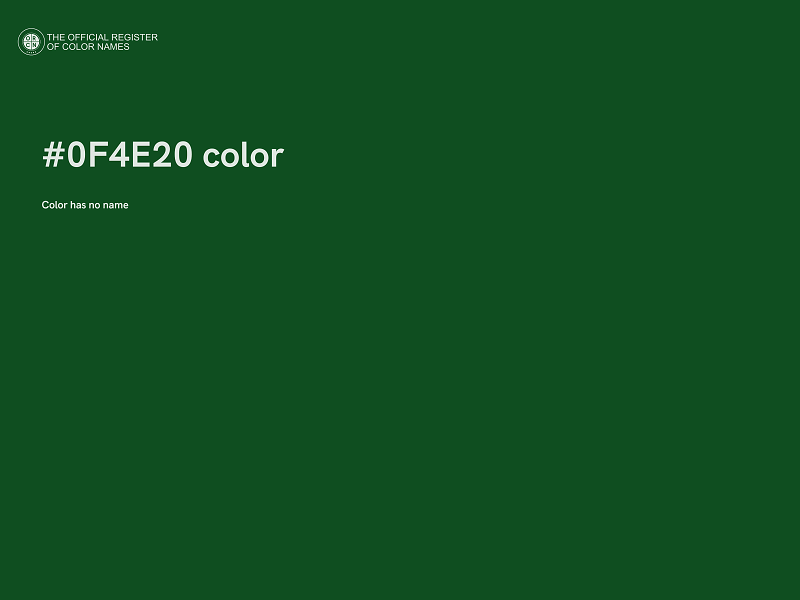 #0F4E20 color image