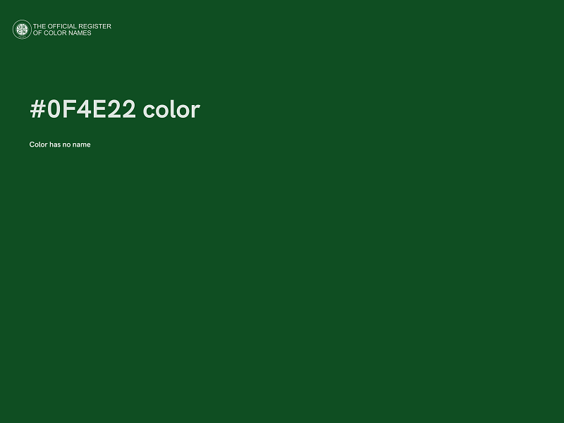 #0F4E22 color image