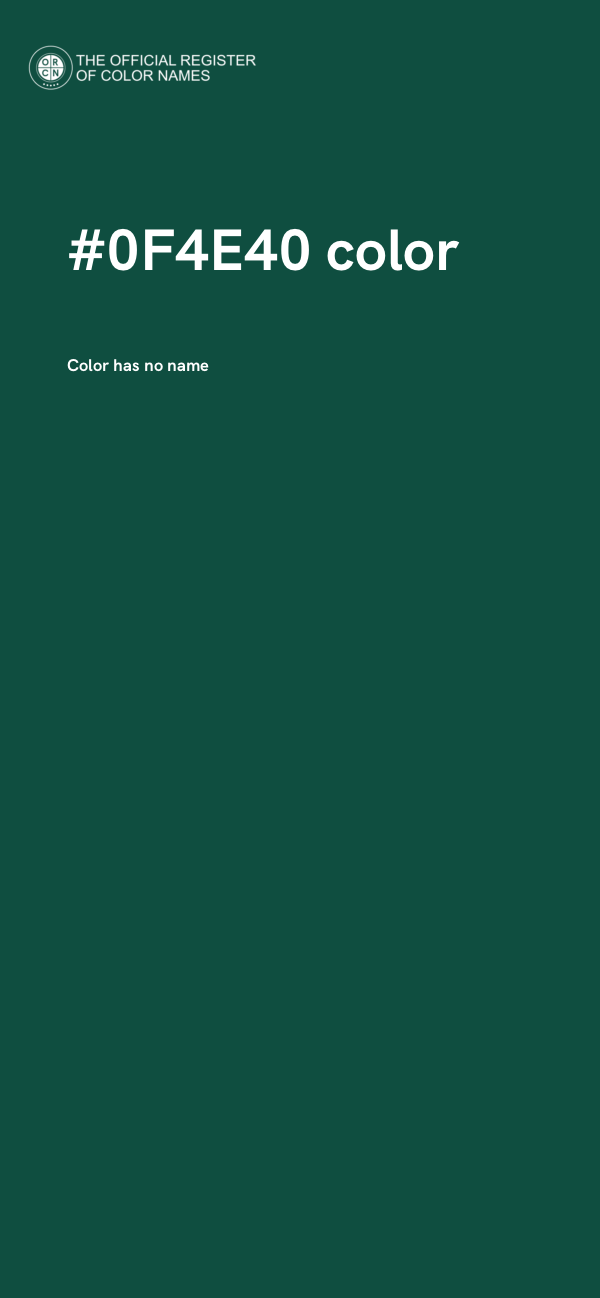 #0F4E40 color image