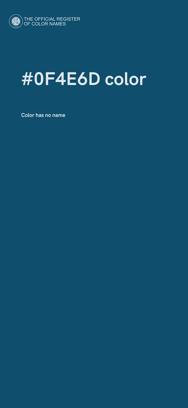 #0F4E6D color image