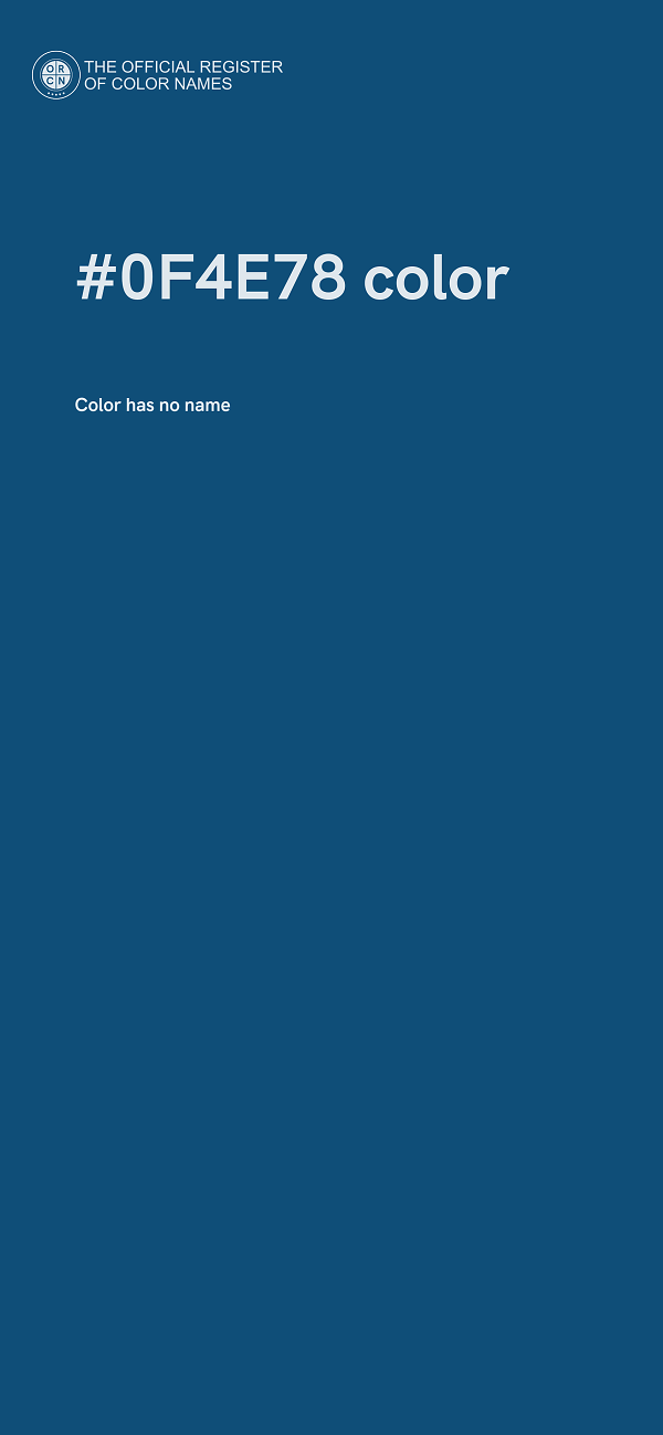 #0F4E78 color image