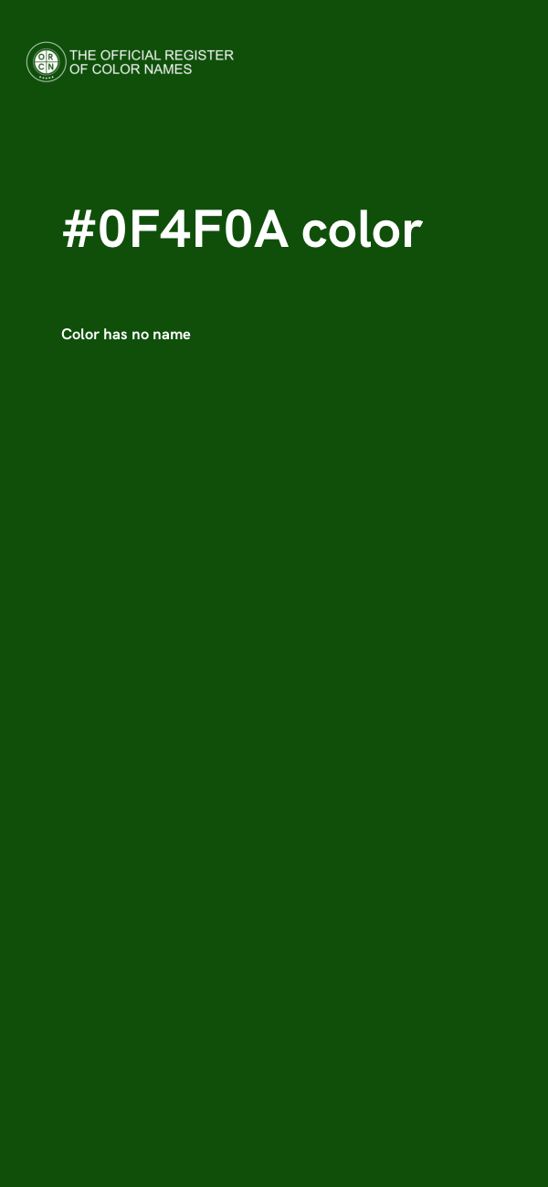 #0F4F0A color image