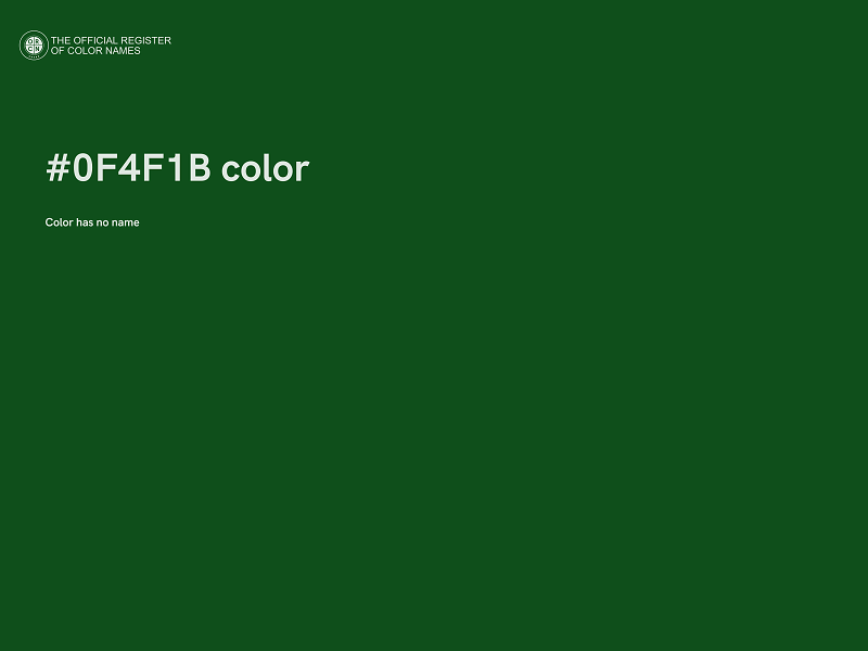 #0F4F1B color image