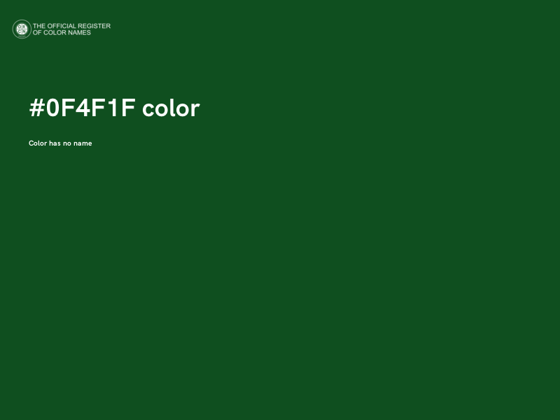 #0F4F1F color image