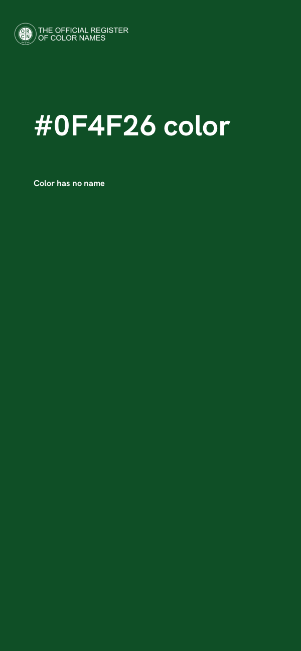 #0F4F26 color image