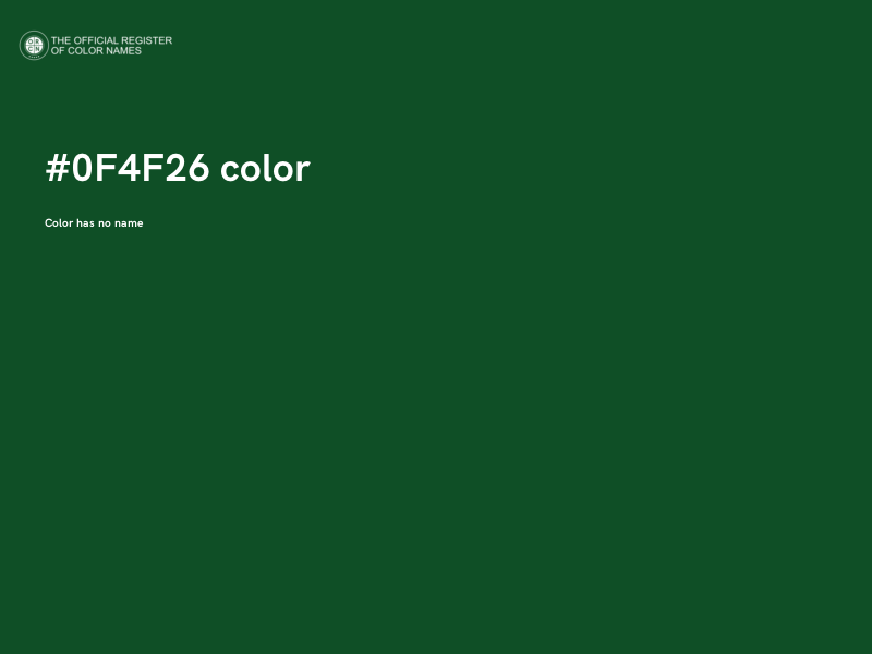 #0F4F26 color image