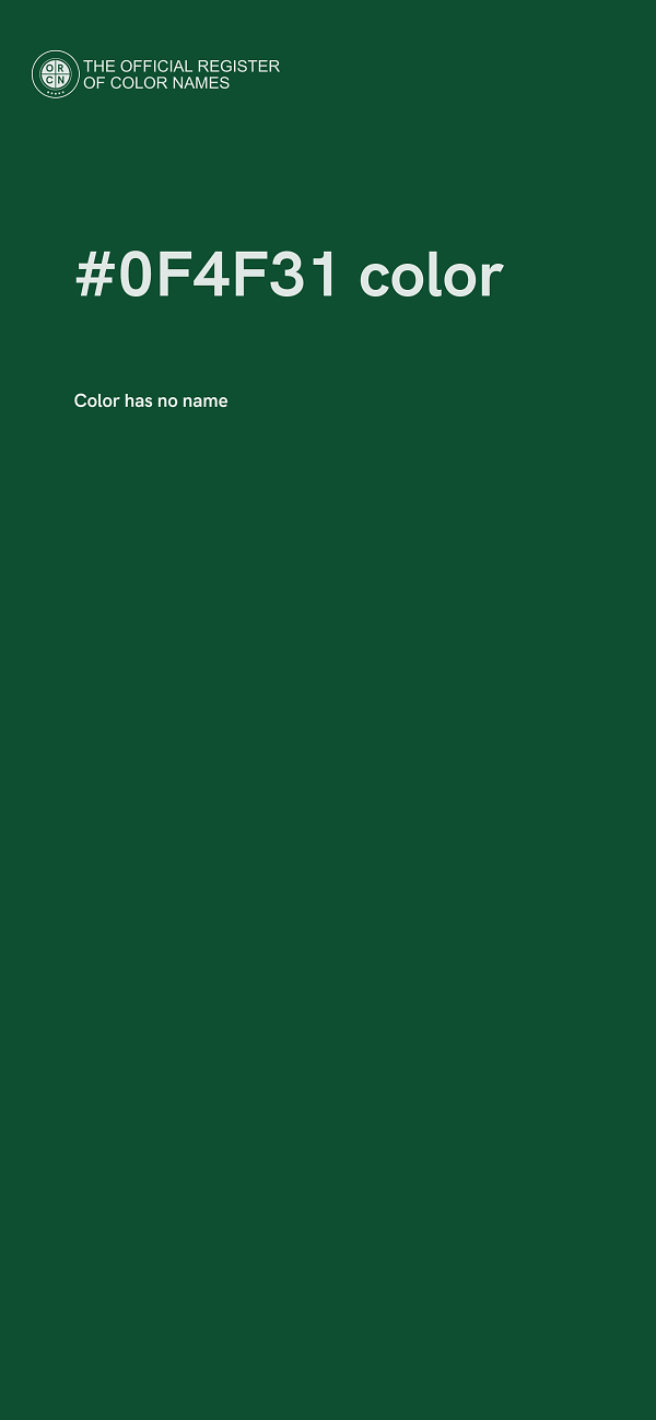 #0F4F31 color image