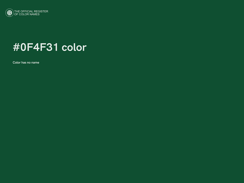 #0F4F31 color image
