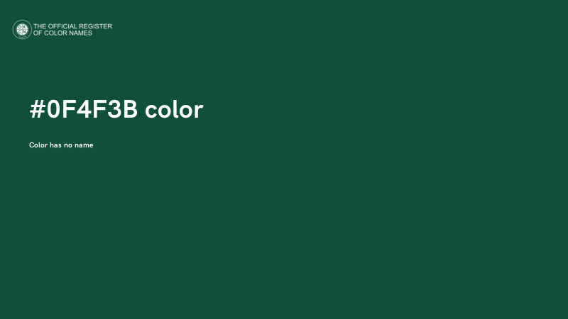 #0F4F3B color image