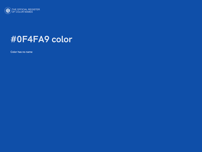 #0F4FA9 color image