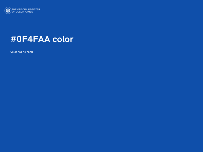 #0F4FAA color image