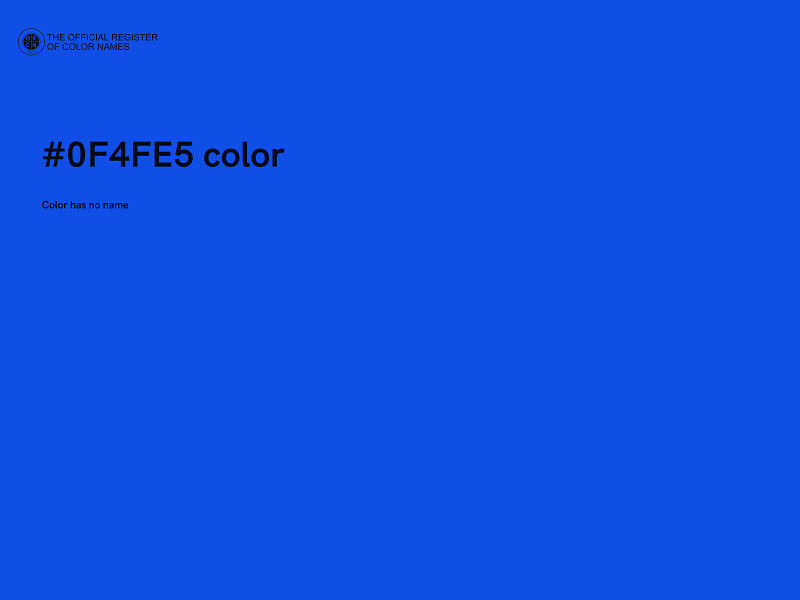 #0F4FE5 color image