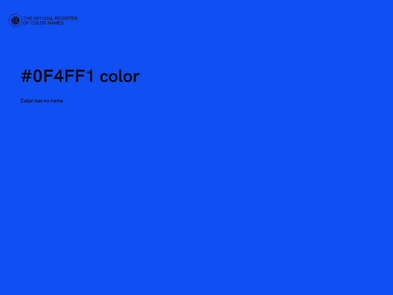 #0F4FF1 color image