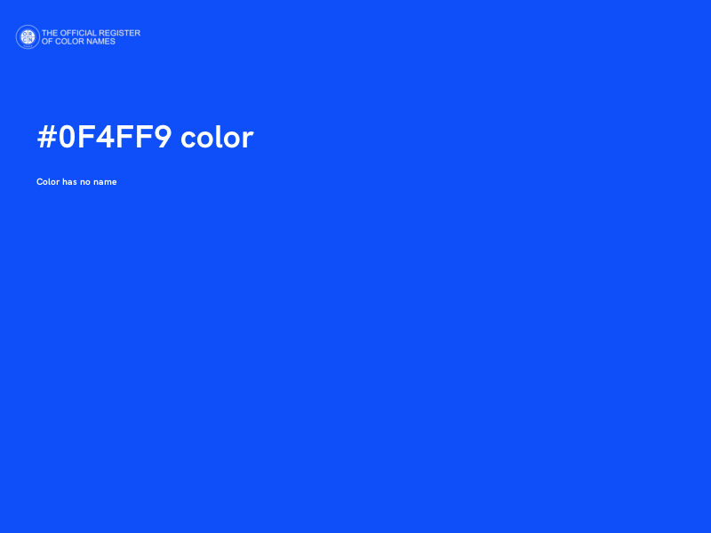 #0F4FF9 color image