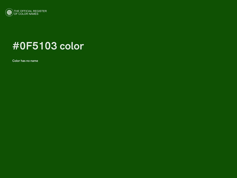 #0F5103 color image