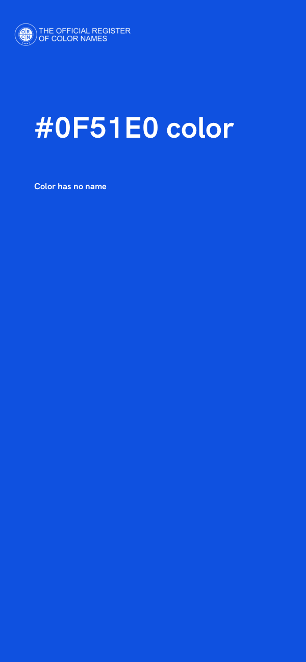 #0F51E0 color image