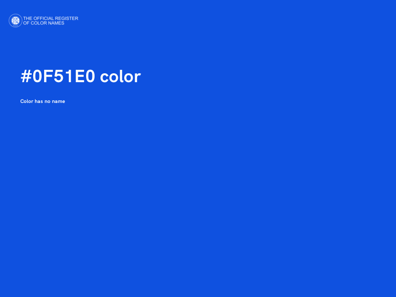 #0F51E0 color image