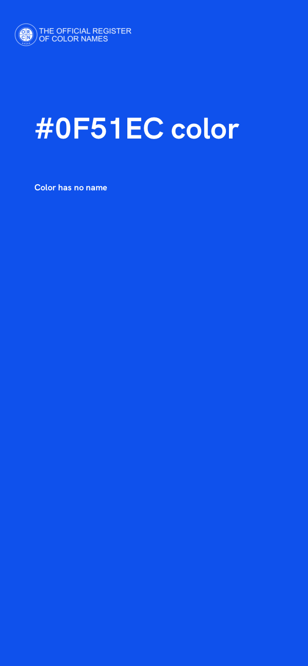 #0F51EC color image
