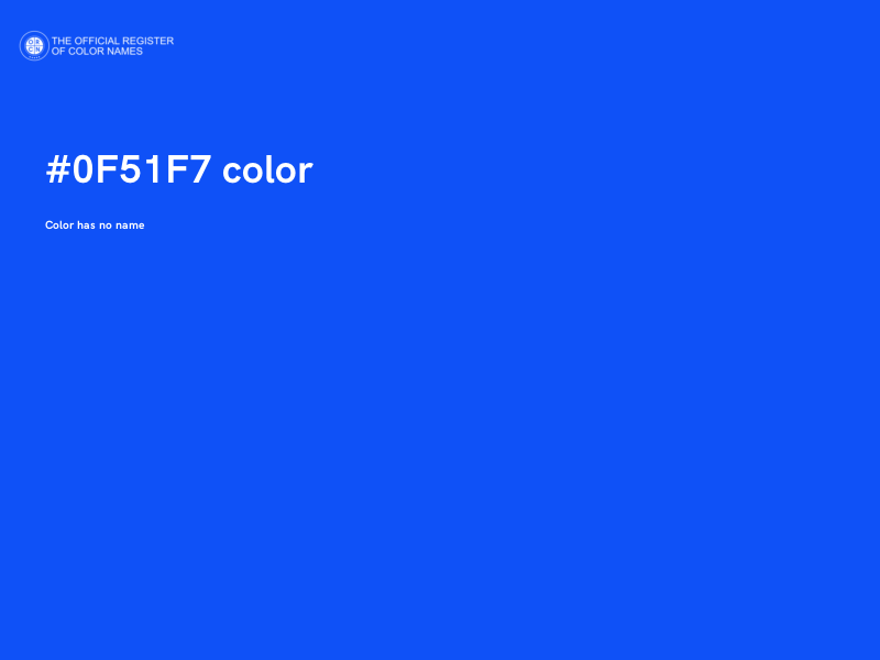#0F51F7 color image