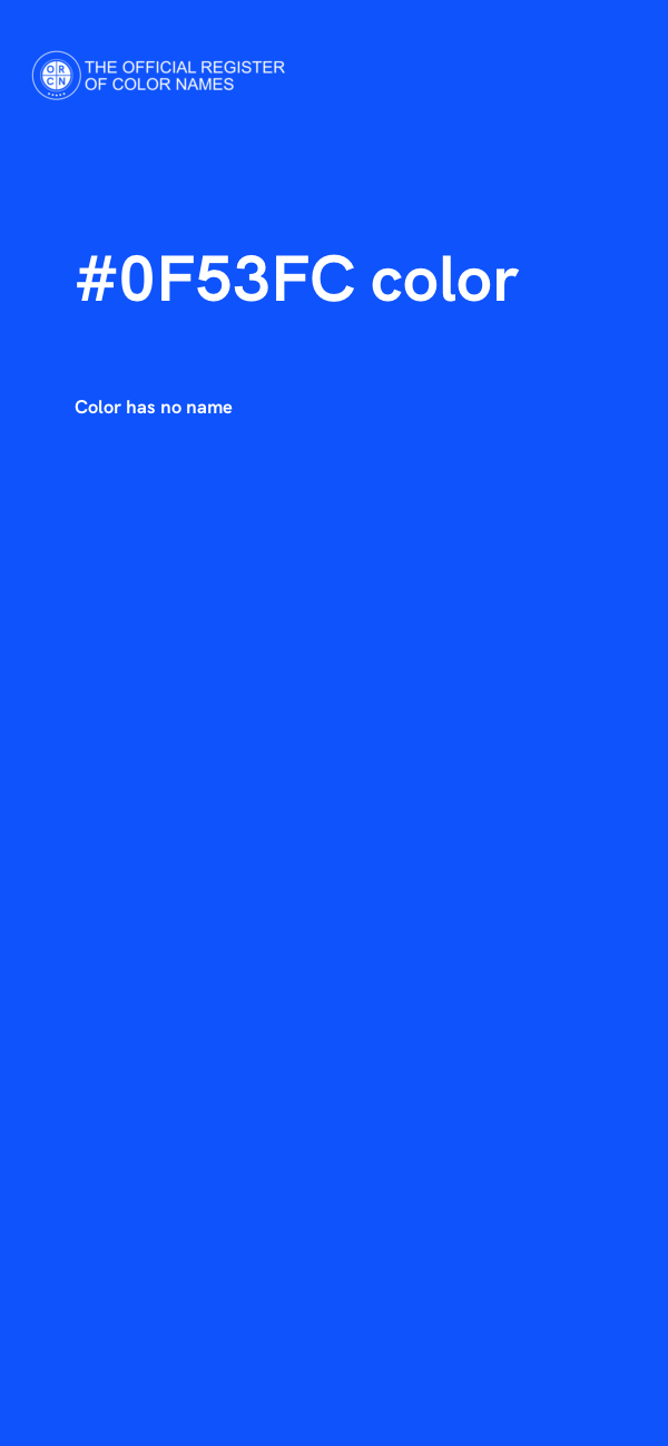 #0F53FC color image